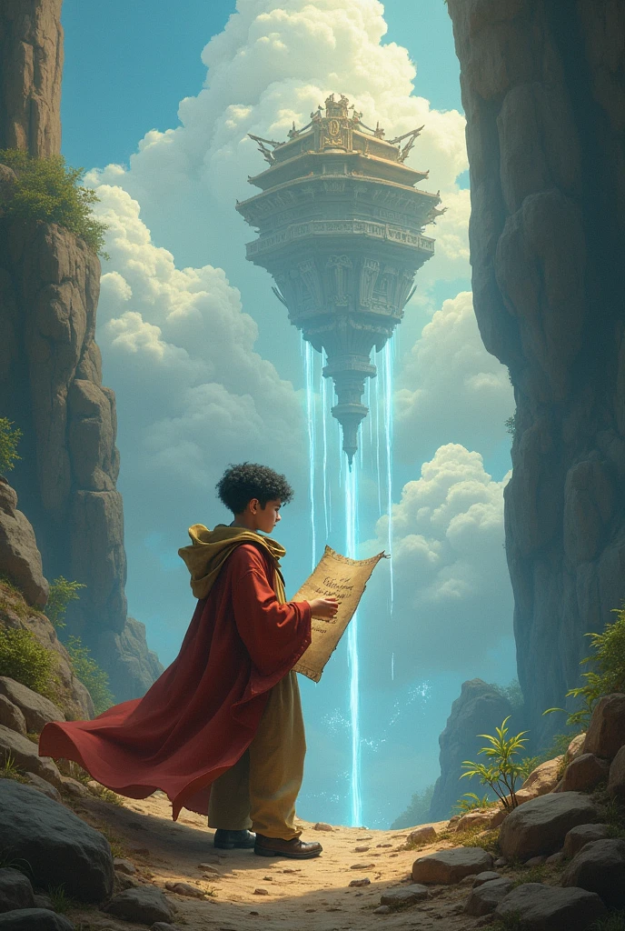 A young scholar discovers an ancient map leading to a forgotten kingdom hidden in the clouds. To unlock its secrets, they must solve riddles left behind by the last great ruler, who was said to be half-dragon