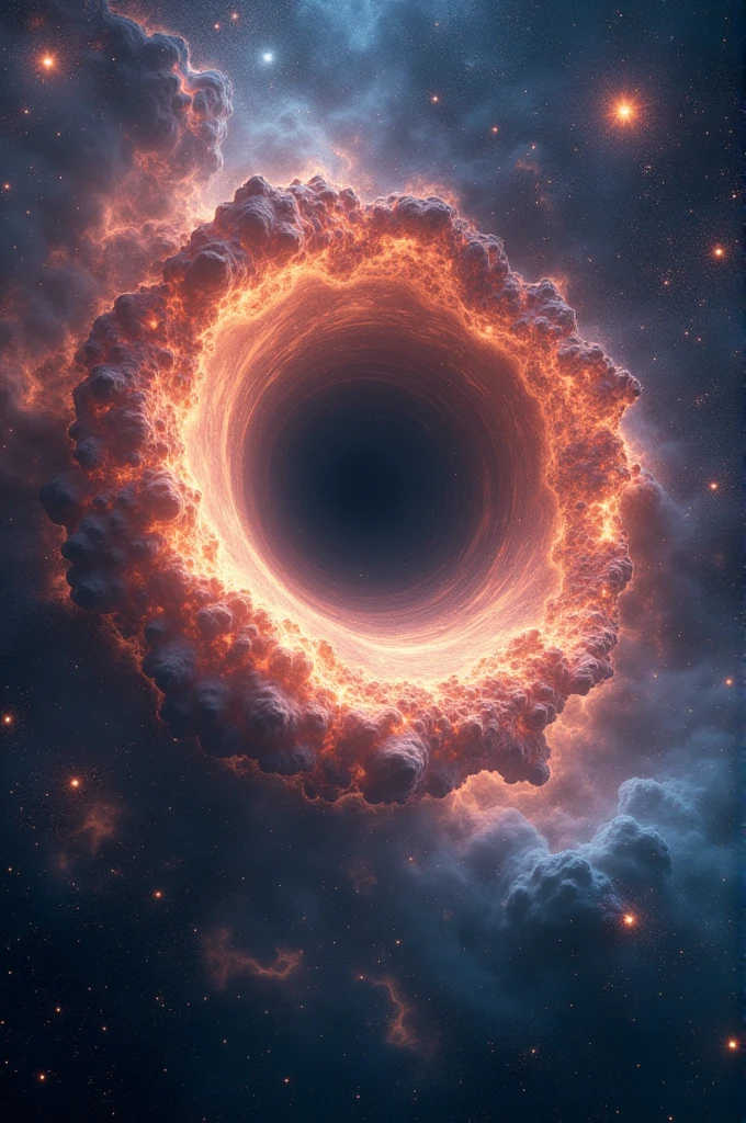 A galaxiacal type 07 dimension filled with black holes and nebulas and star clusters
