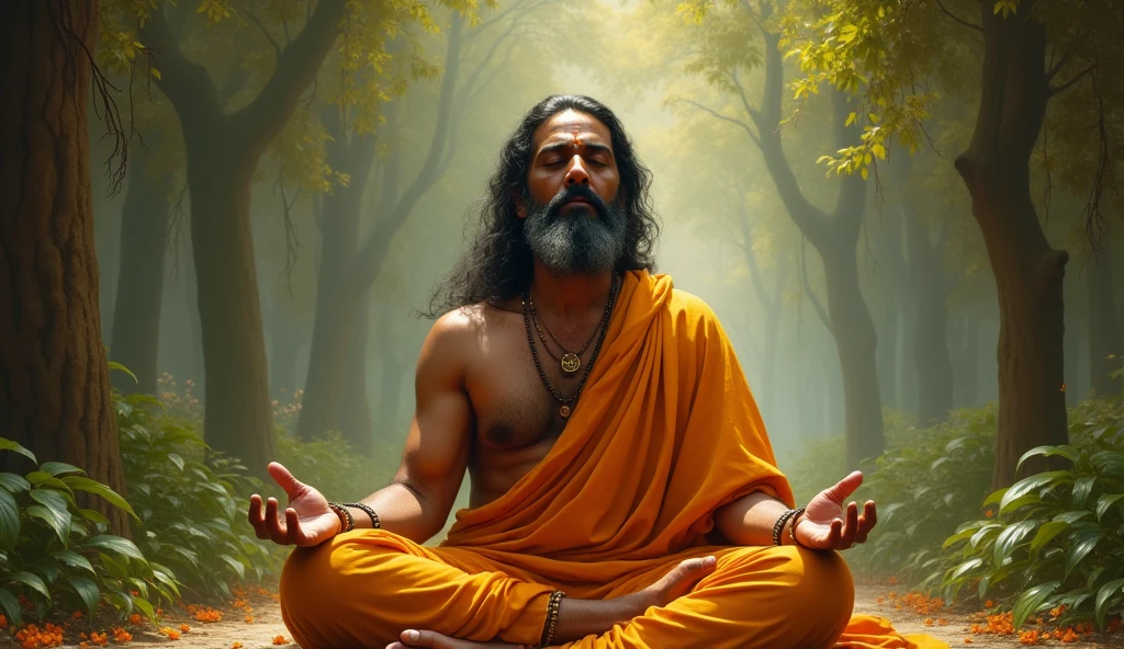 Indian Man doing Bhakti