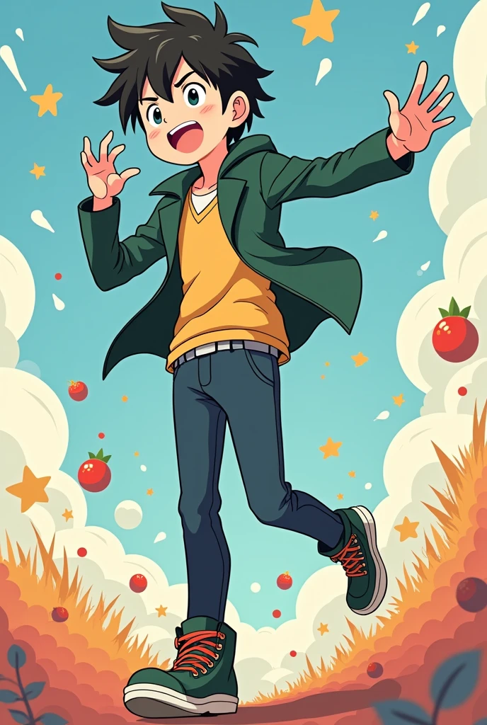 Yuta okotsu in faceless cartoon