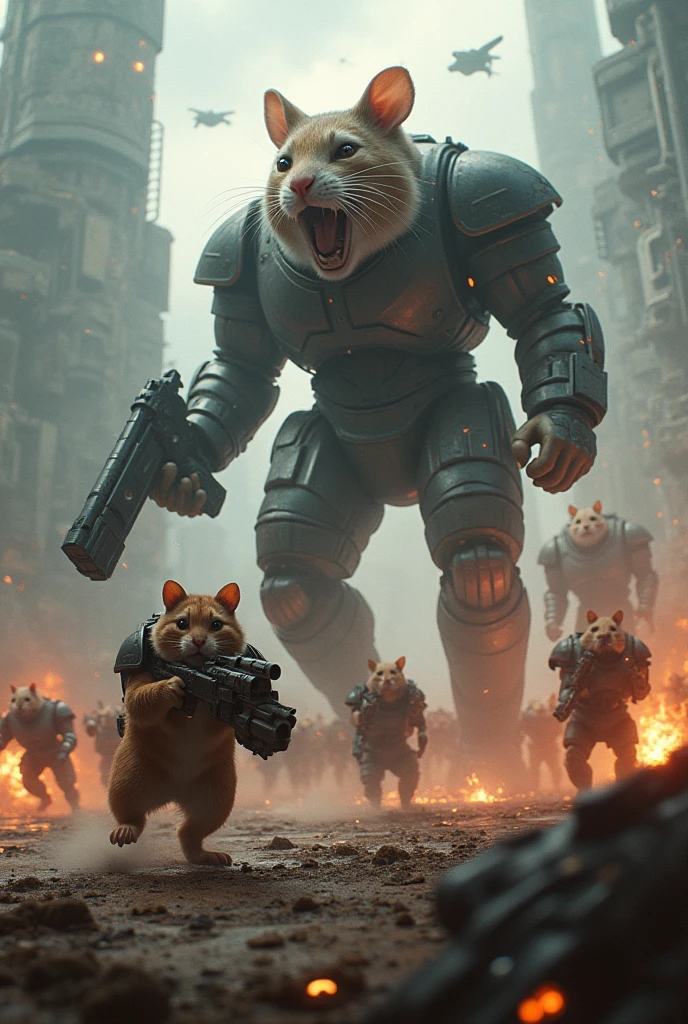 Most powerful big Hamsters army with high tech killing cats