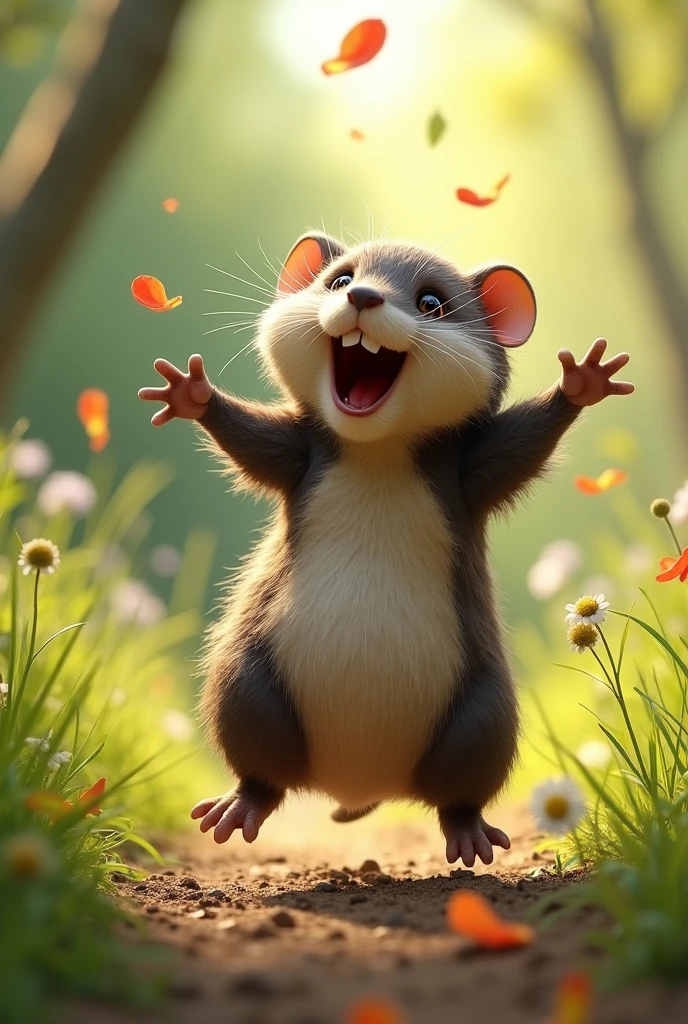 A dancing mole