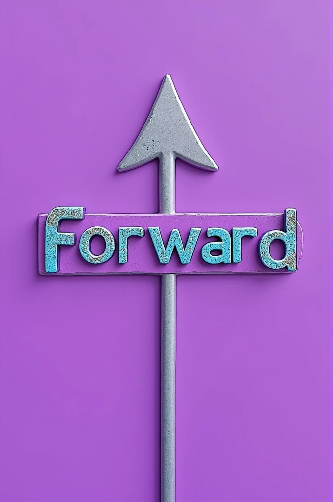 Opposite of Forward words with arrow theme color purple