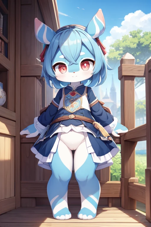 (masterpiece, best quality), 1 Girl, clothing ,line-up,Cute face,detailed,blue,Red Eyes,whole body,panoramic