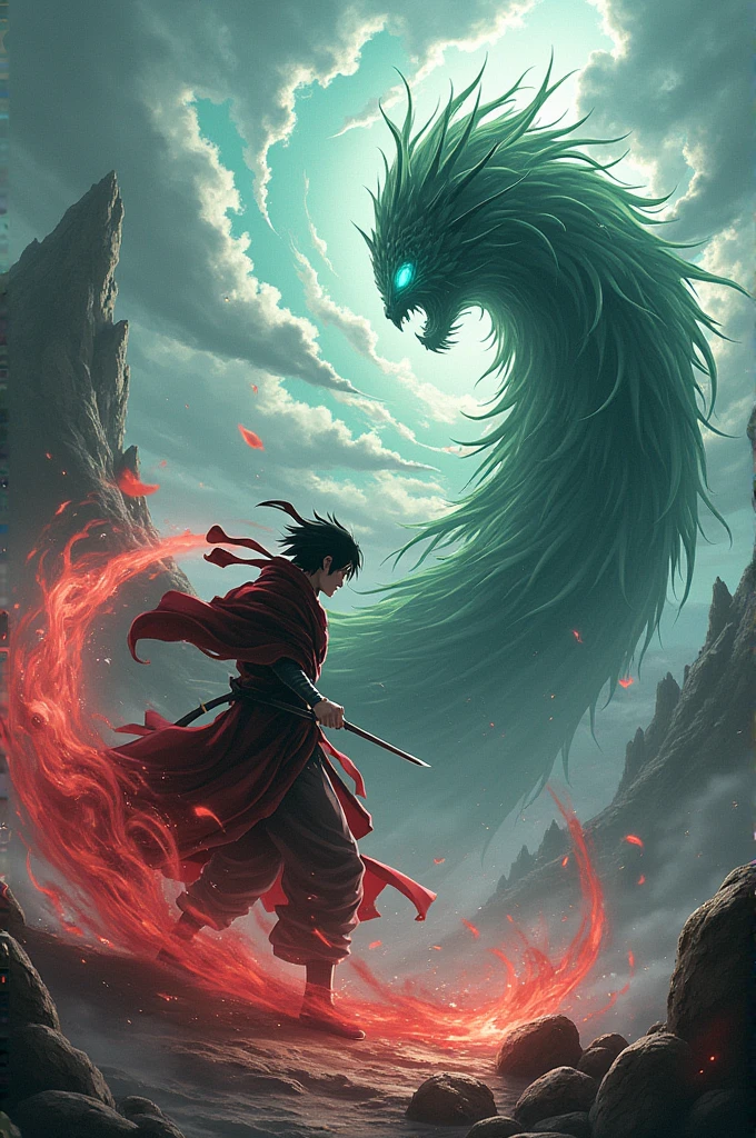 A loop wallpaper of madara uchiha fighting hashirama badasss