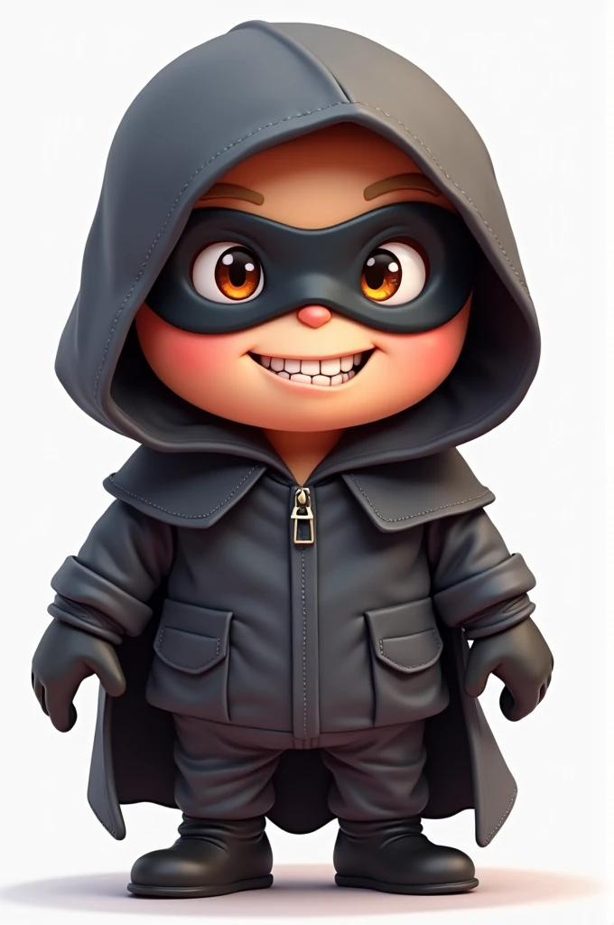 Emoji wearing a thief's outfit without making a background