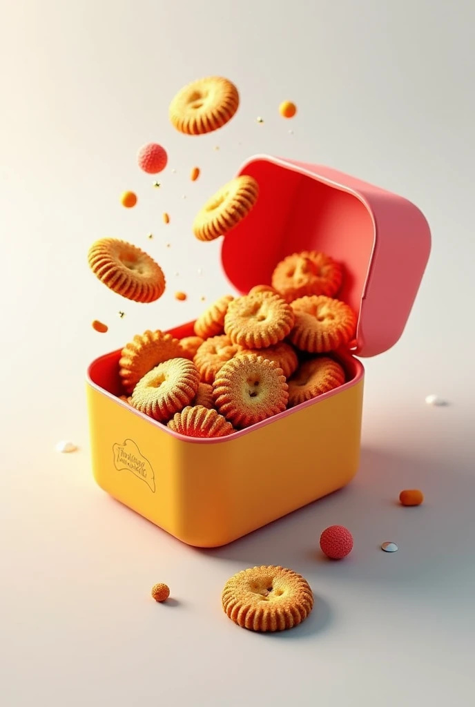Eye-catching and colorful 3D small biscuit packaging