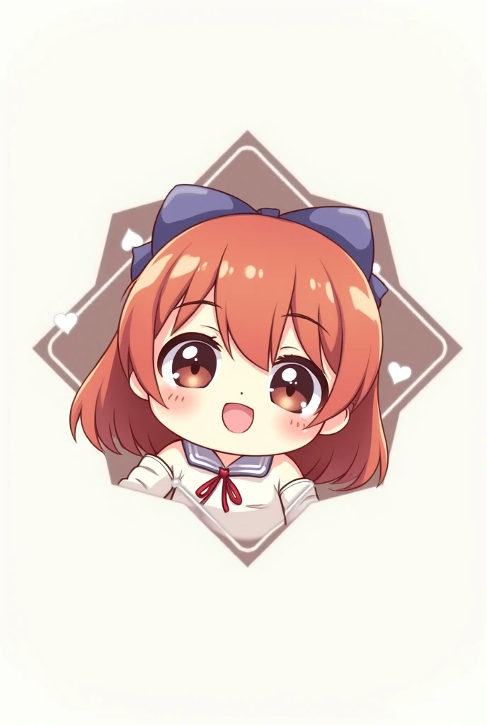 Anime girl chibi logo