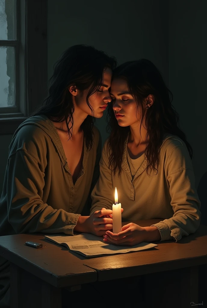 I already drank from your bottle, I kept her the whole night, we survived that way, we were two souls in a candle