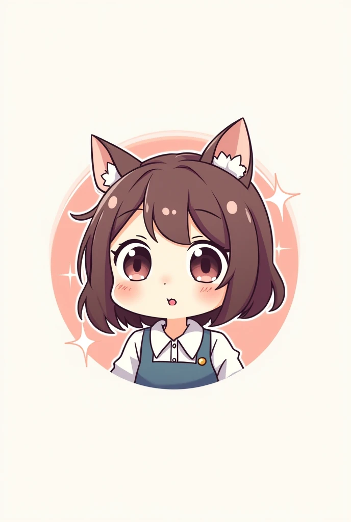 Anime girl chibi logo