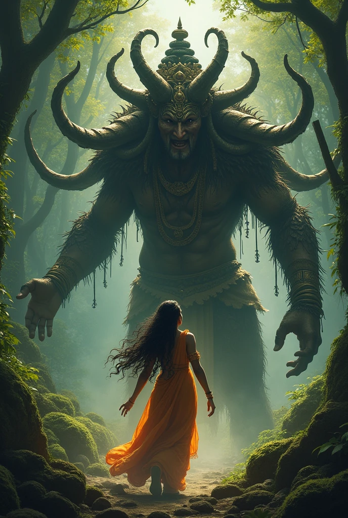 Ravan abducting sita