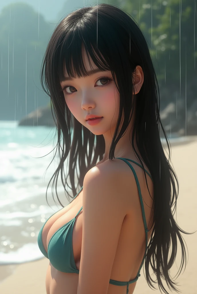 ???????,18 year old Japanese woman in ?????? on the beach,実在の写真 Realistic, Black Hair, Beautiful straight hair, Please open your mouth wide and take the train、(Sucking a ????? with your lips:1.3)、It rains, Young and thin gravure idol, Yasumoto Oka, Works by Kiyogen Torii, Aoi Ogata, Young and cute gravure idol, Chiho Aoshima, Young Sensual Gravure Idol, Japanese Model, ayami kojima amano,Detailed face and body, Natural light, High resolution, photoRealistic, (Highest quality,8k,High resolution,masterpiece:1.2),Very detailed,(Realistic,photoRealistic,photo-Realistic:1.37),Realistic skin texture,Beautiful eyes and lips,Beautifully detailed face,Long eyelashes,Smooth Skin