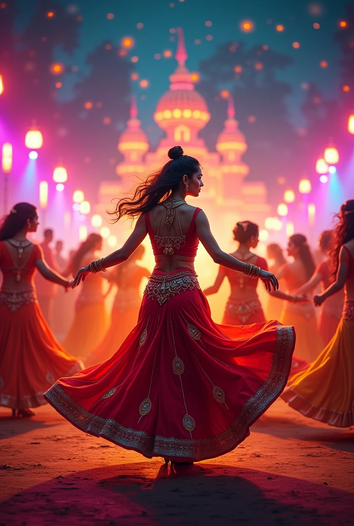 make a motion poster With Aarambh Garba classes