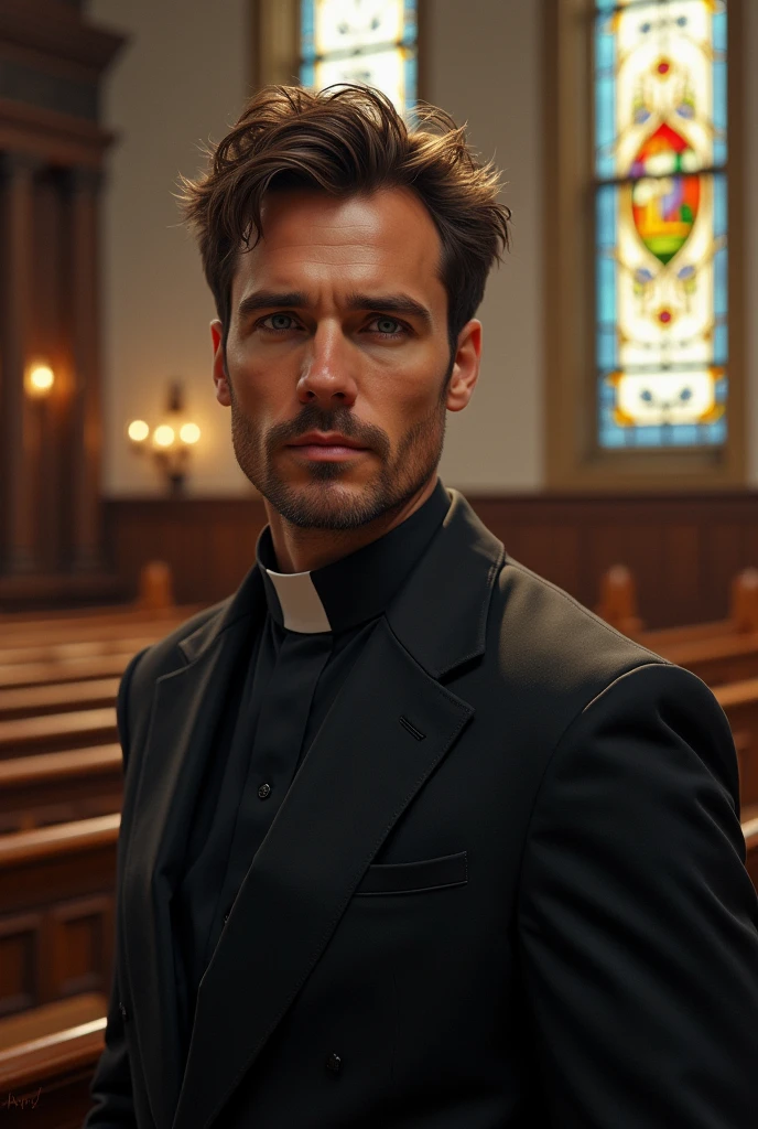 Ian Somerhalder as a lutheran pastor