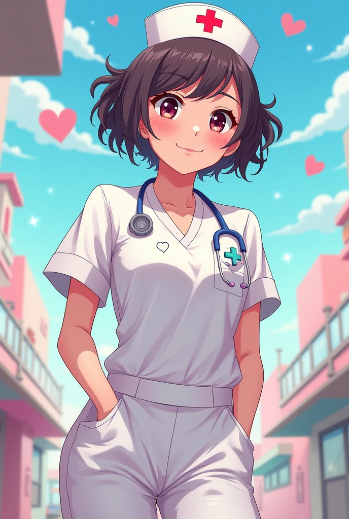 Nurse in scrub anime