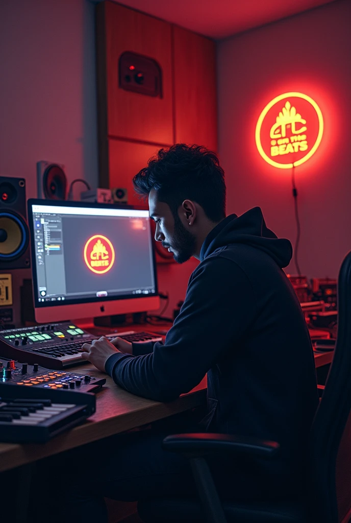 Music producer with logo of "AFC on the beats "