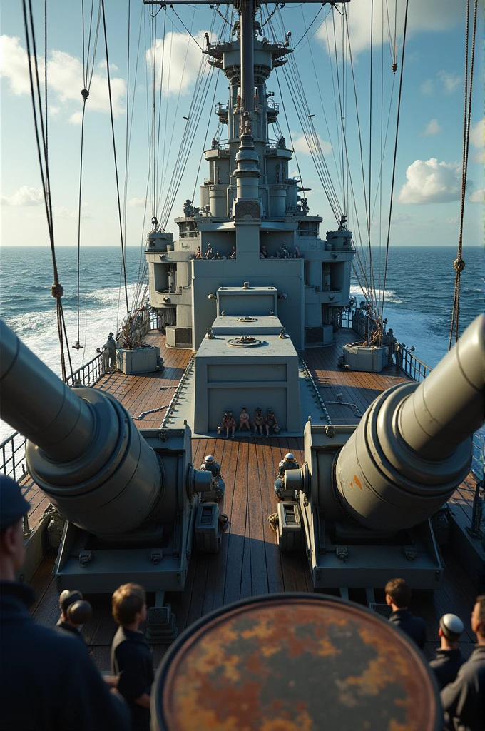 On the battle ship