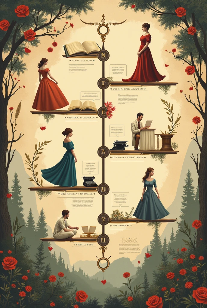 Literature background for timeline template