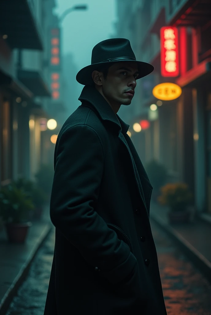 a  who becomes a detective because he wants to thoroughly investigate the perpetrators of the massacre of his family.  