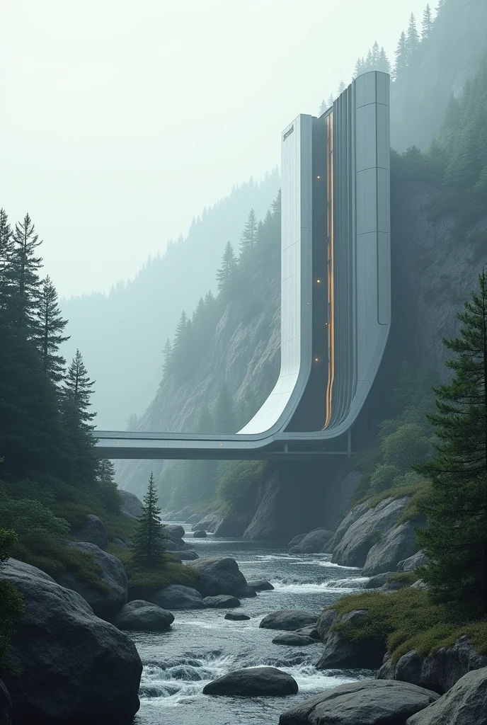 Create a minimalist image that combines northeastern and technological elements