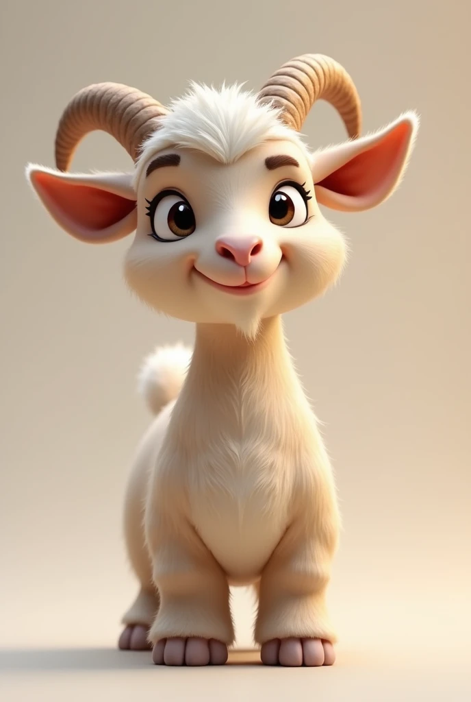 CUTE Aggressive 3D Standing Goat