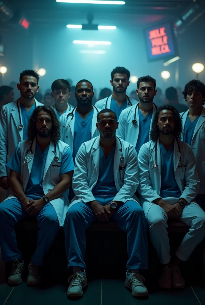 Night Club for Unpaid Doctors group photo