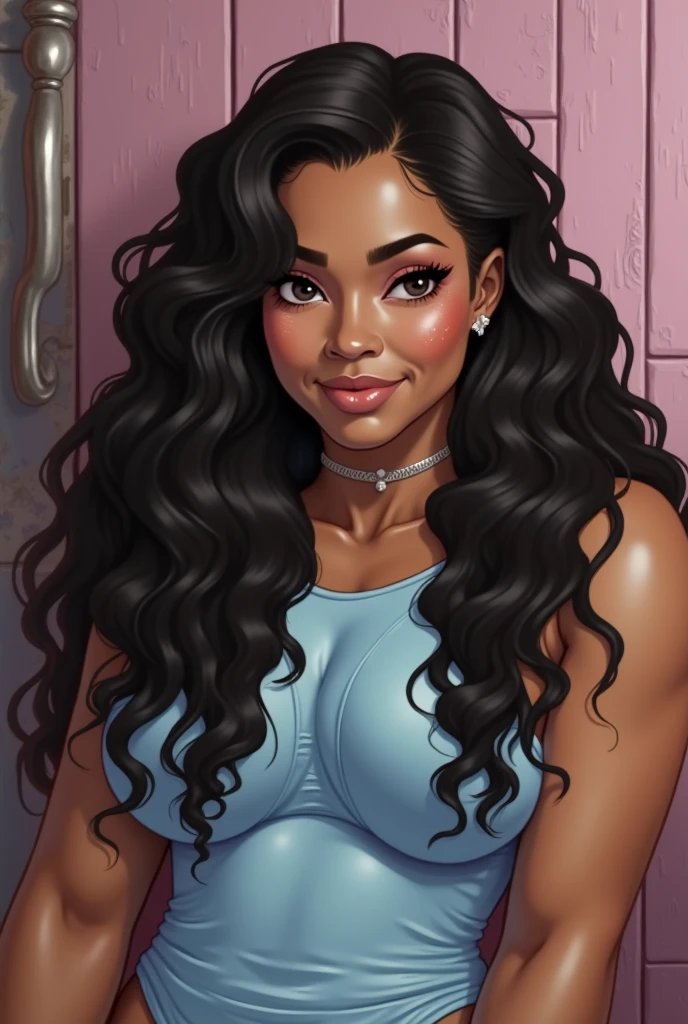 40yo,Portrait of a curvy black woman with large breasts and clammy skin, short hair, corps entier, jupe moulante blanche, chemise rose, high resolucion,、(squatting,open_legs),in The public bathhouse、(masterpiece, best quality, highres, UHD, perfect pixel, depth of field, 4k, RTX, HDR),(spread legs and show pussy:1.0),(pussy juice overflowing from the pussy:1.2),(powerful and huge giant hairy woman:1.5),(Porn actress:1.2),(big breasts:1.3),arafed woman in naked , a portrait inspired by Ryan Barger, tumblr, dada, oily body, bodybuilder supermodel bikini, covered in cum, feminine and muscular, muscular girl, massive muscles, muscular, shredded, muscular ultraviolent woman, powerful and huge, giant stunning goddess shot, huge muscles, very beautiful. big muscles,at ancient egypt