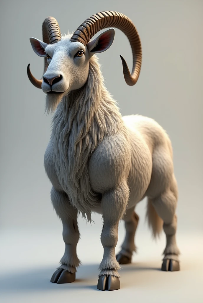 3D Aggressive Standing Goat for Interclass Jersey