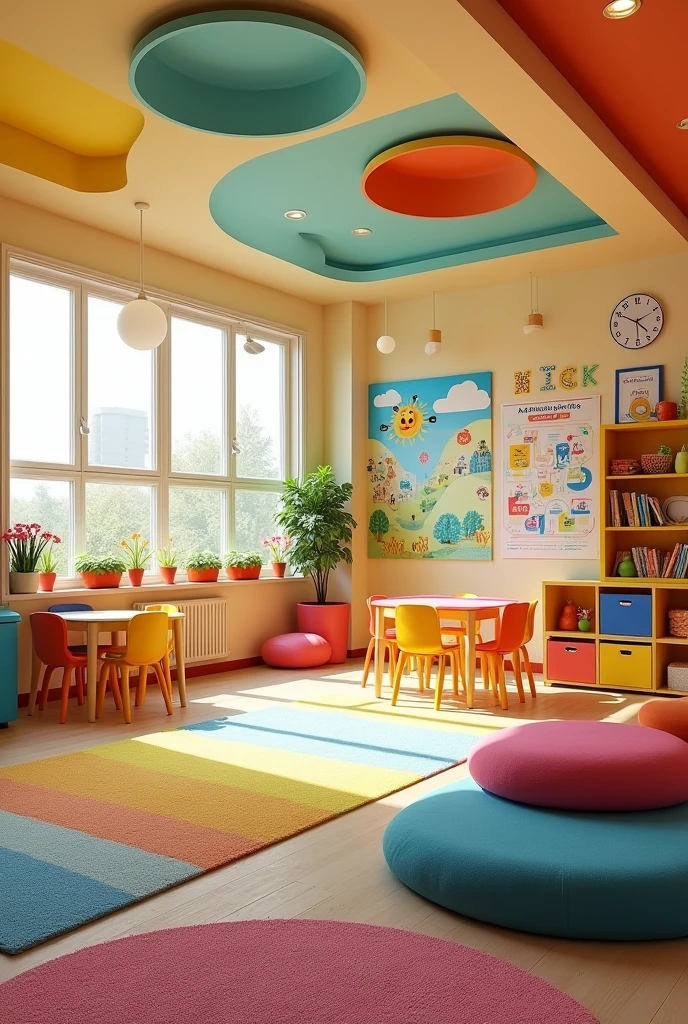 Classroom adapted for children in early education. Make the classroom look more