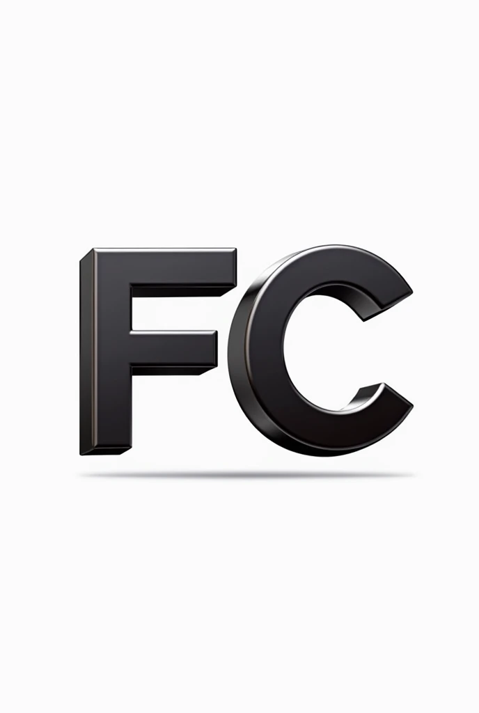 create a logo for an engineering company that works with fire and occupational safety projects with the initials FC Engenharia with a white background and a three-dimensional image