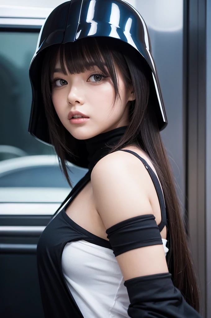 Darth Vader-like girl
