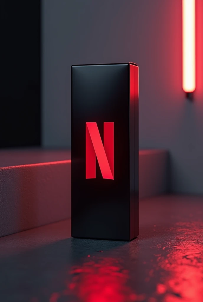Create a image of serum pack in the brand name of netflix