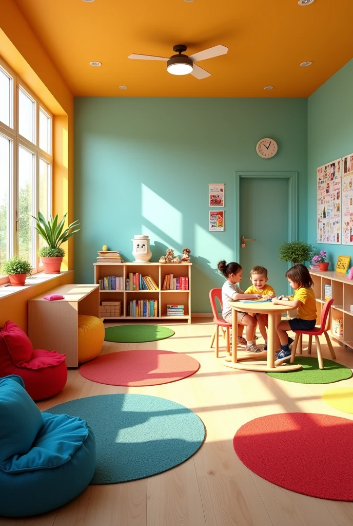 Classroom adapted for children in early education. Make the classroom look more  