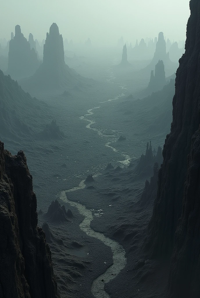 carbonized  dead view from above