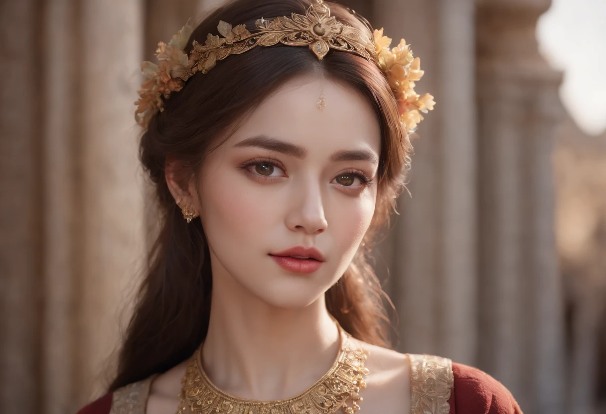 a poor woman in ancient times, beautiful detailed eyes, beautiful detailed lips, extremely detailed eyes and face, long eyelashes, well dressed, realistic anime character, 3d, (best quality,4k,8k,highres,masterpiece:1.2),ultra-detailed,(realistic,photorealistic,photo-realistic:1.37),highly detailed, cinematic lighting, dramatic shadows, intricate details, ornate clothing, rich textures, warm colors, golden hour lighting