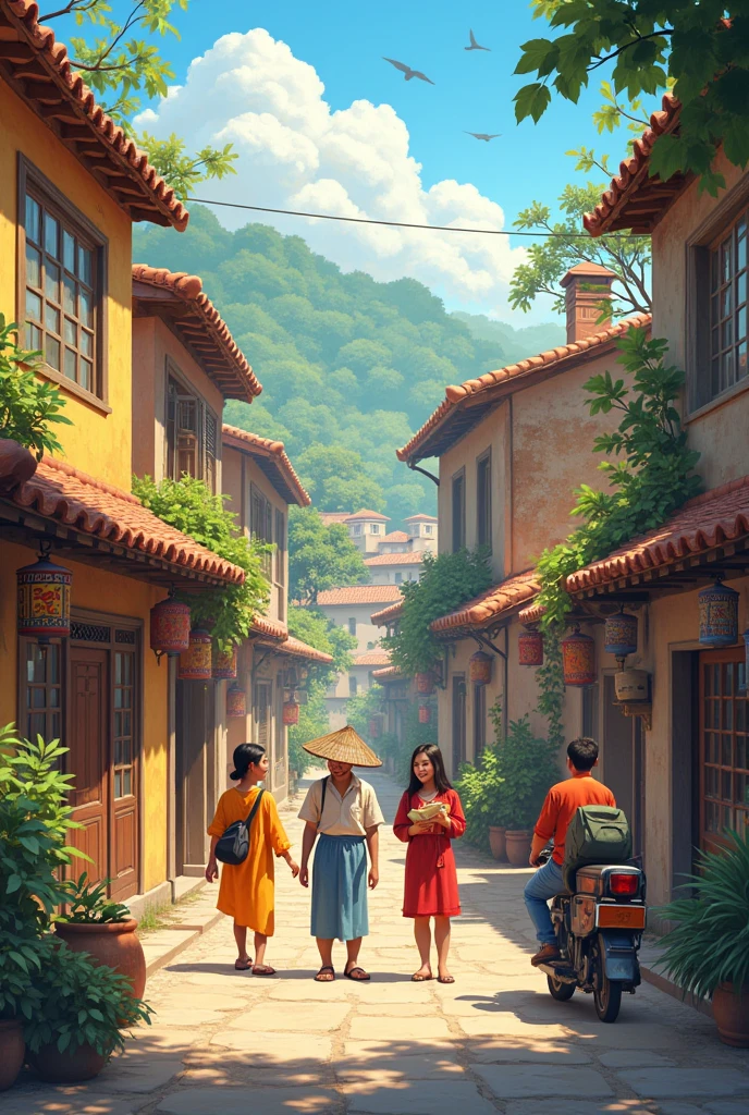 friends in different parts of the world with their daily lives
