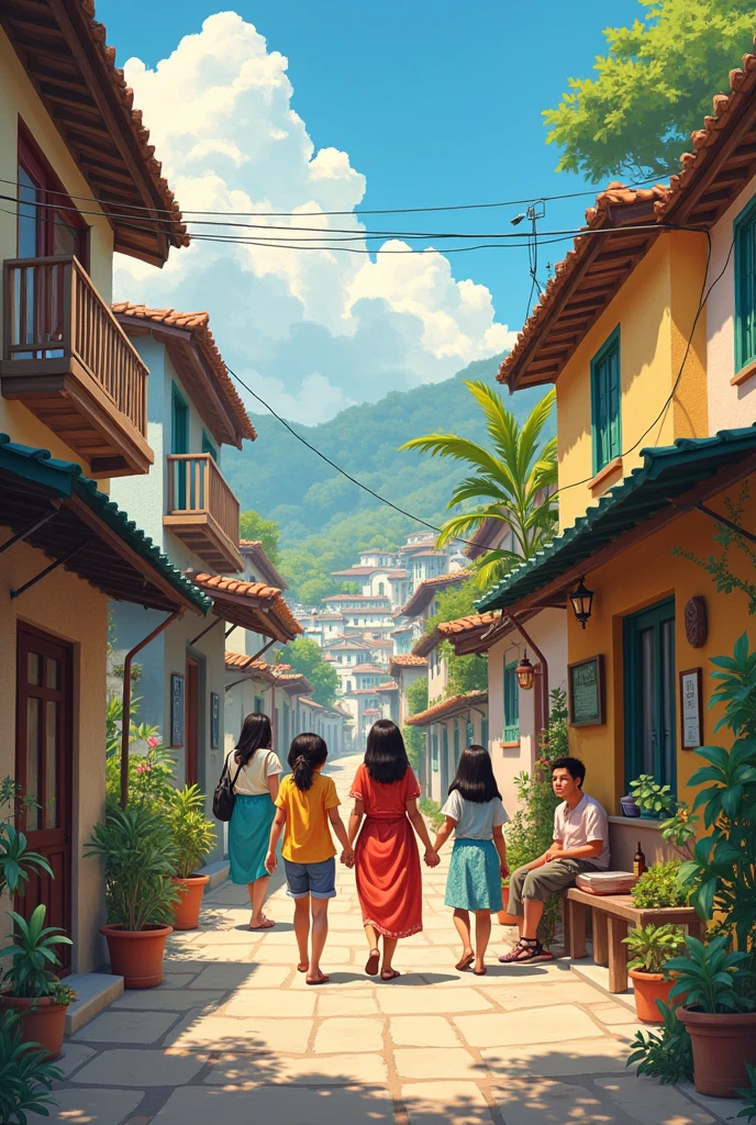 friends in different parts of the world with their daily lives