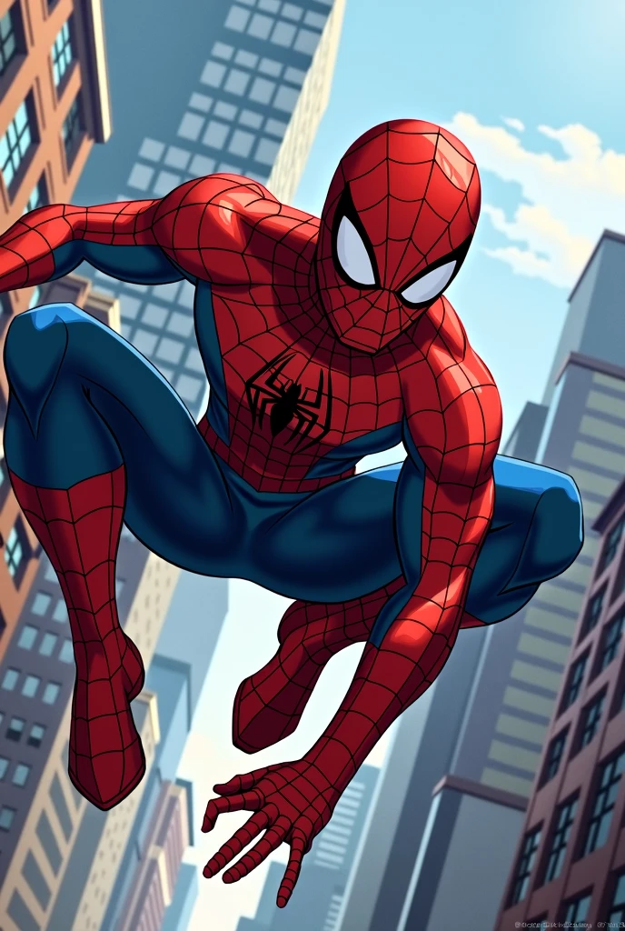 Spiderman cool pose