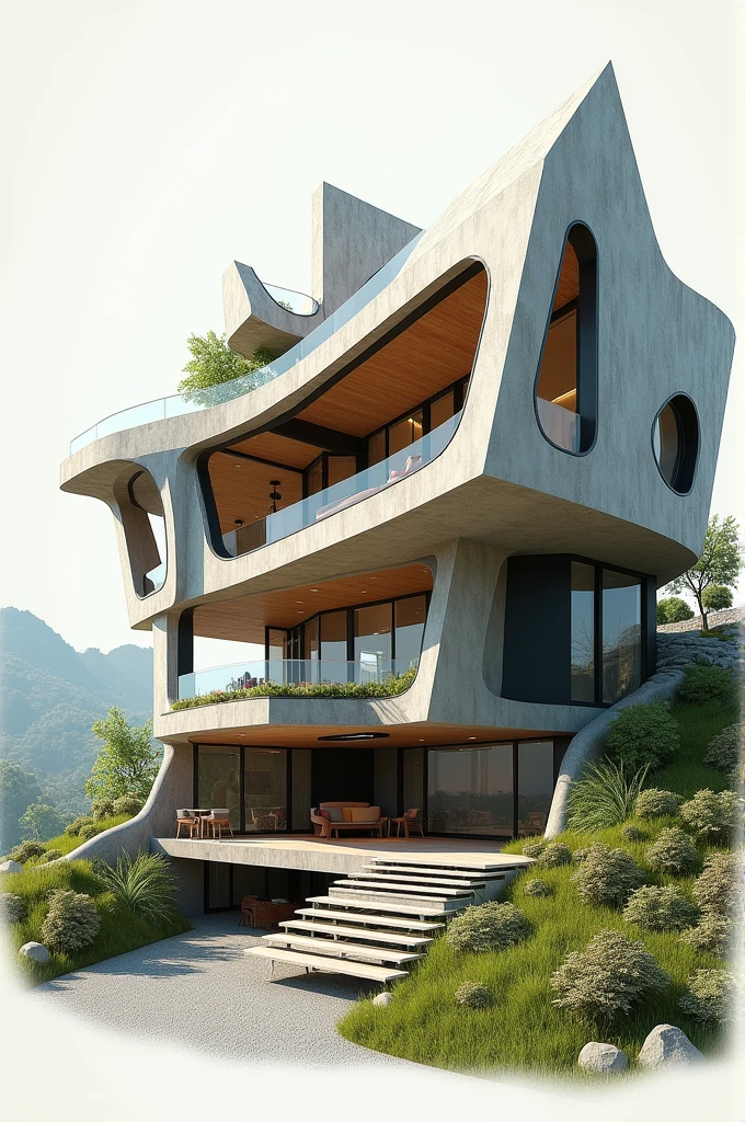 Make me a plan of a house the unevenness