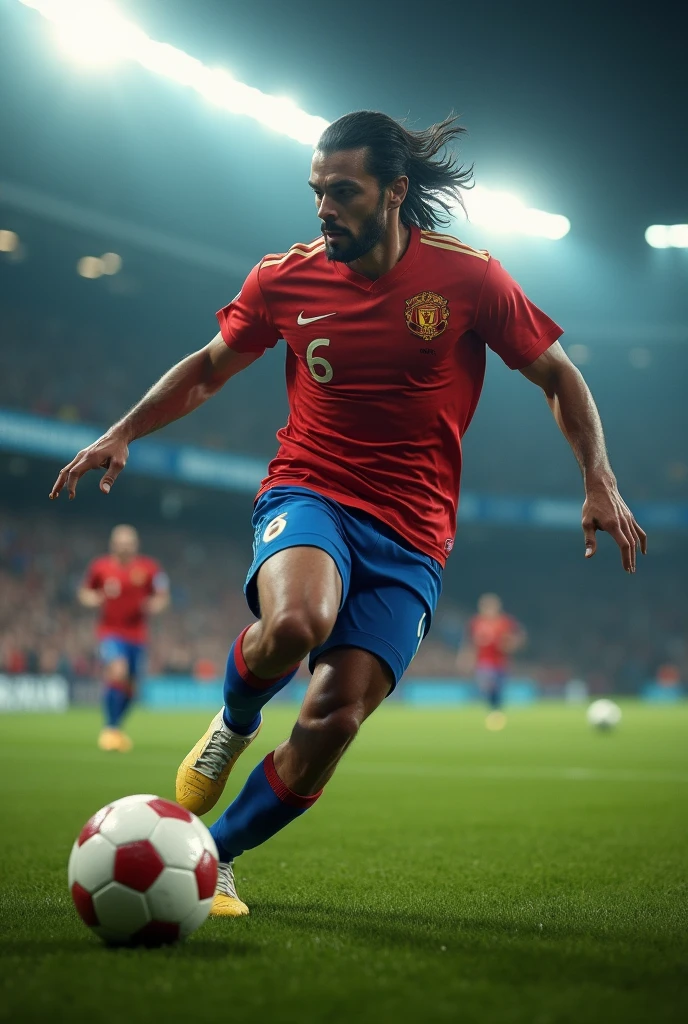 Stunning Rogerinho , photo in 8k, in action, cinematic.
