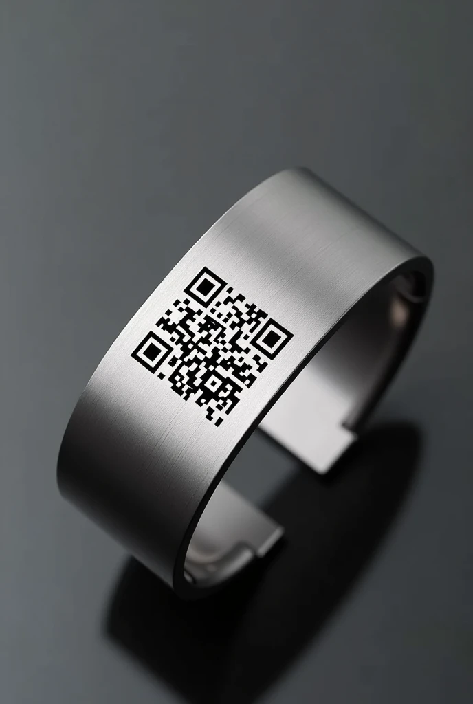 Steel bracelet with QR