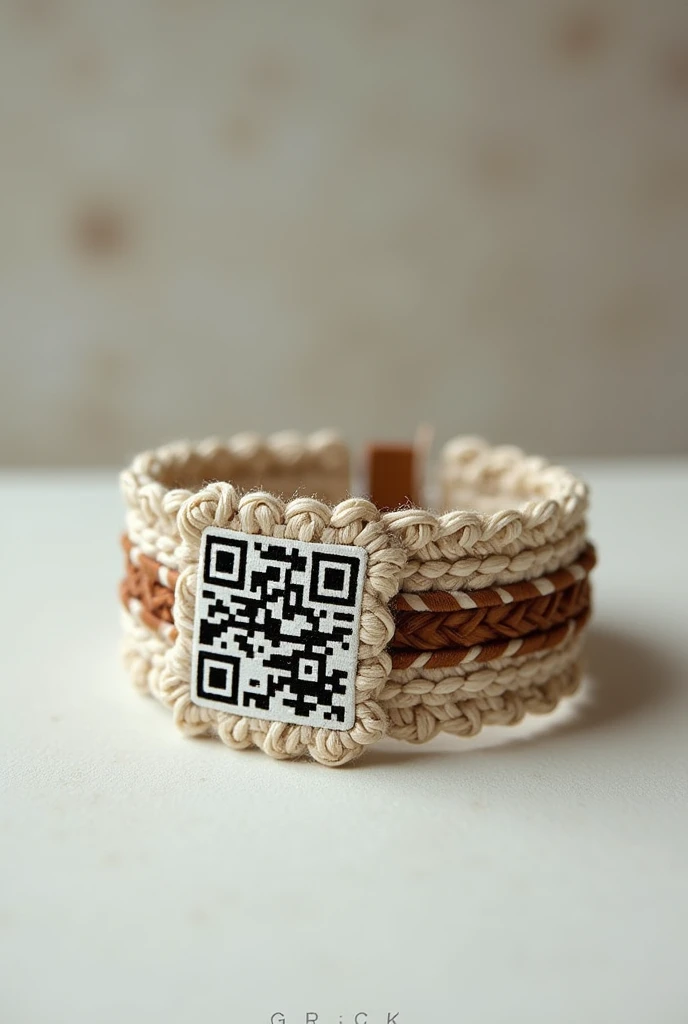 Handmade bracelet with QR