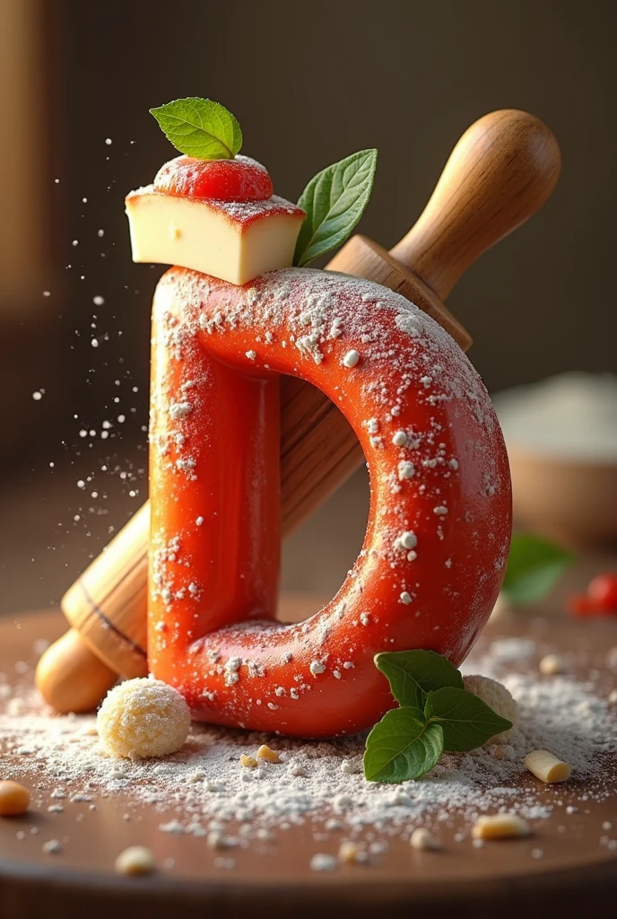 Make a youtube logo related to food using the letter R,D,L
