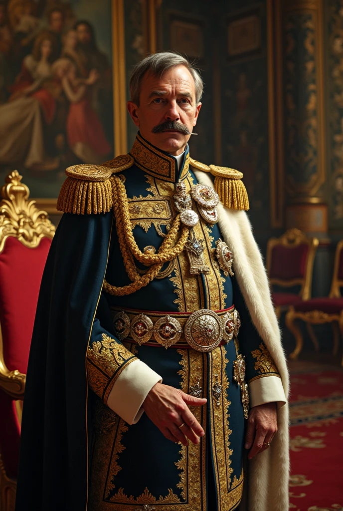 Photograph of the Emperor of France, set in 1920