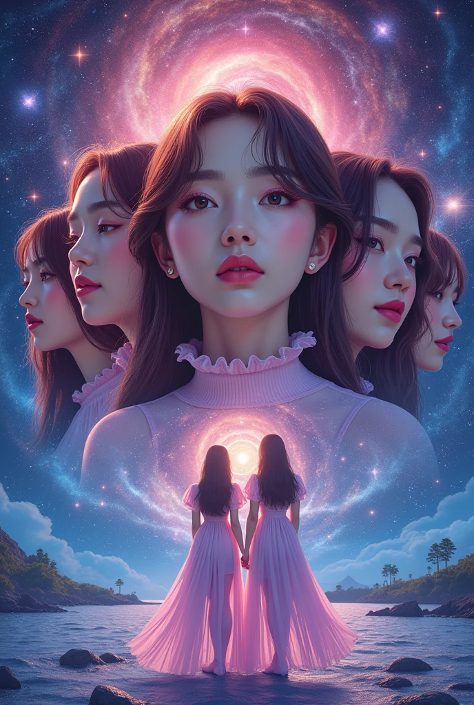 high quality, 4k hd, square size, alternative cover for red velvet's album cosmic