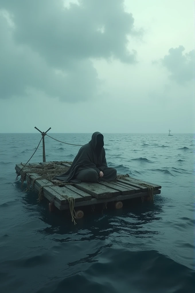 A raft that lost in atalantic ocean 
