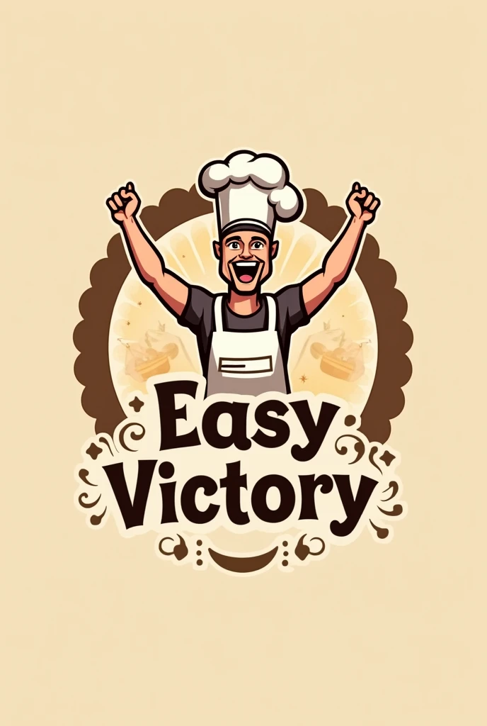 Bakery logo with the name easy victory but creative
