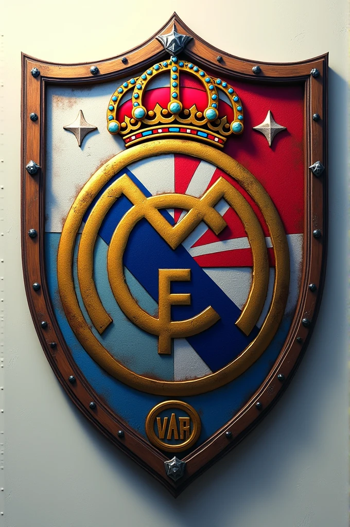 Create a single shield between that of Real Madrid and that of Colo Colo