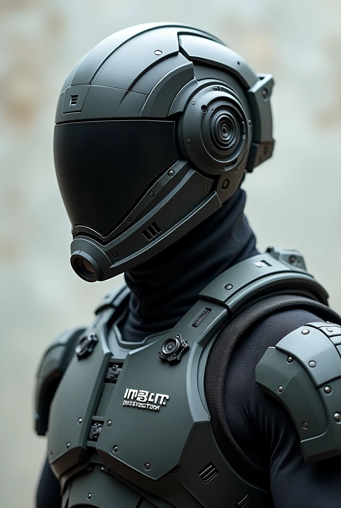A person wearing level 3 helmet