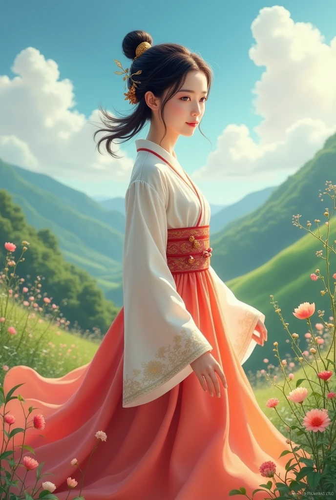 Korean girl  and dress name in afia